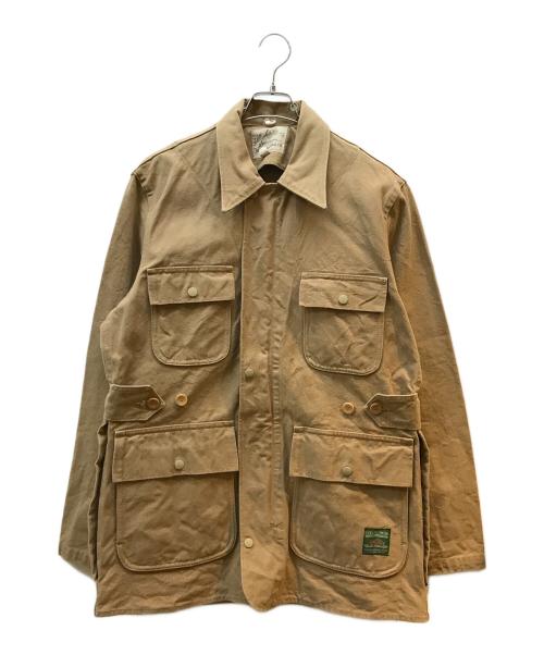 SUGAR CANE（シュガーケーン）SUGAR CANE (シュガーケーン) コットンキャンバス ハンティングジャケット ブラウン サイズ:Lの古着・服飾アイテム