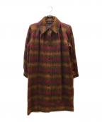 Yves Saint Laurentイヴサンローラン）の古着「モヘア混コート」｜ブラウン