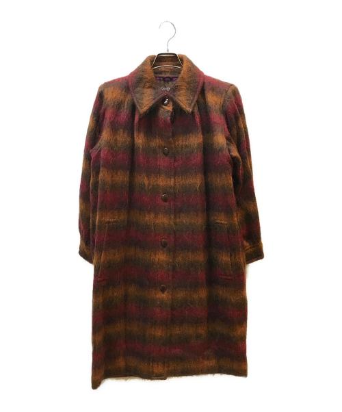 Yves Saint Laurent（イヴサンローラン）Yves Saint Laurent (イヴサンローラン) モヘア混コート ブラウン サイズ:Mの古着・服飾アイテム