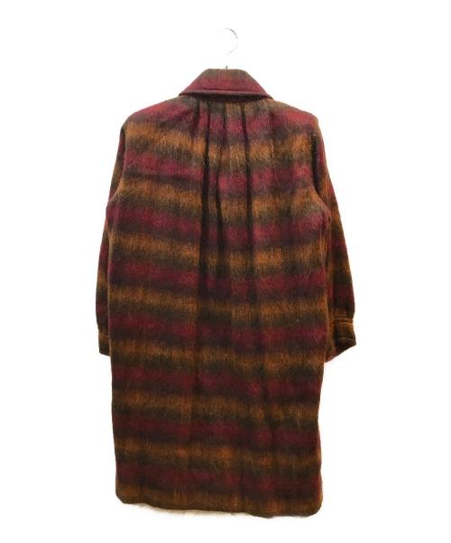 Yves Saint Laurent（イヴサンローラン）Yves Saint Laurent (イヴサンローラン) モヘア混コート ブラウン サイズ:Mの古着・服飾アイテム