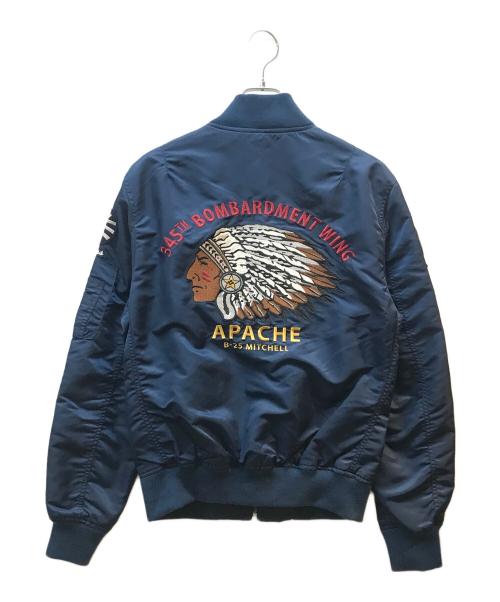 Schott（ショット）Schott (ショット) NYLON MA-1 APACHE ネイビー サイズ:Ｓの古着・服飾アイテム