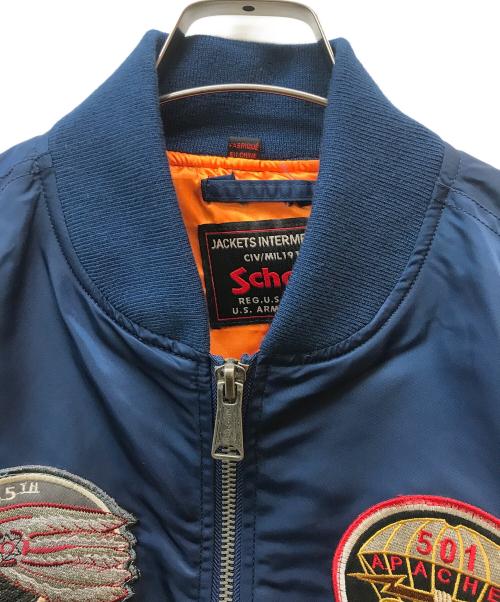 Schott（ショット）Schott (ショット) NYLON MA-1 APACHE ネイビー サイズ:Ｓの古着・服飾アイテム