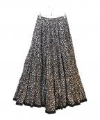 MARIHAマリハ）の古着「草原の虹のスカート」｜ブラック×ピンク