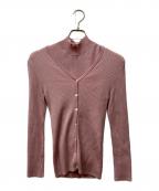 allurevilleアルアバイル）の古着「テンセルストレッチ アンサンブルカーディガン」｜ピンク