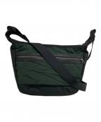 master-piece×REBIRTH PROJECTマスターピース×リバースプロジェクト）の古着「Folder ショルダーバッグ」｜グリーン×ブラック