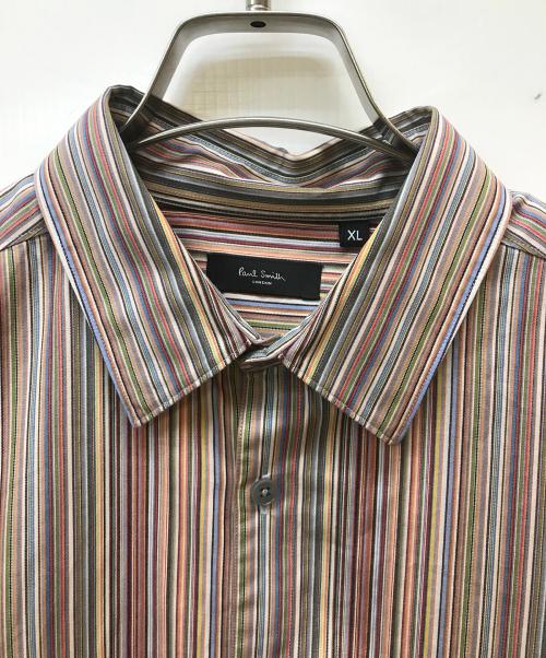 Paul Smith London（ポールスミスロンドン）Paul Smith London (ポールスミスロンドン) マルチカラーストライプシャツ マルチカラー サイズ:XLの古着・服飾アイテム