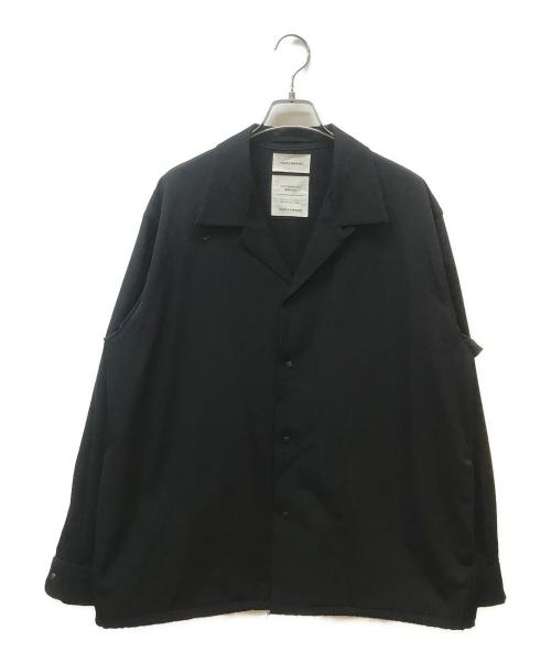 MARKAWARE（マーカウェア）MARKAWARE (マーカウェア) COACH SHIRTS ORGANIC WOOL GABERDINE ブラック サイズ:3の古着・服飾アイテム