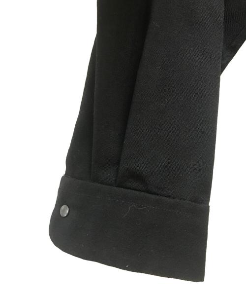 MARKAWARE（マーカウェア）MARKAWARE (マーカウェア) COACH SHIRTS ORGANIC WOOL GABERDINE ブラック サイズ:3の古着・服飾アイテム