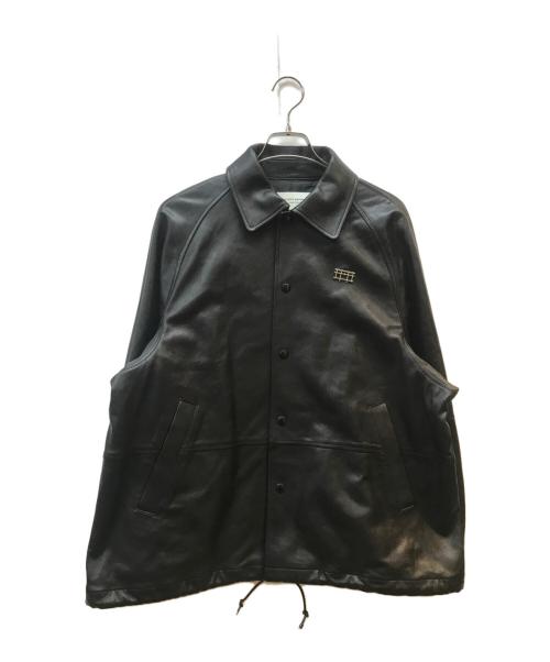 beautiful people（ビューティフルピープル）beautiful people (ビューティフルピープル) LAMB LEATHER COACH JACKET ブラック サイズ:36の古着・服飾アイテム