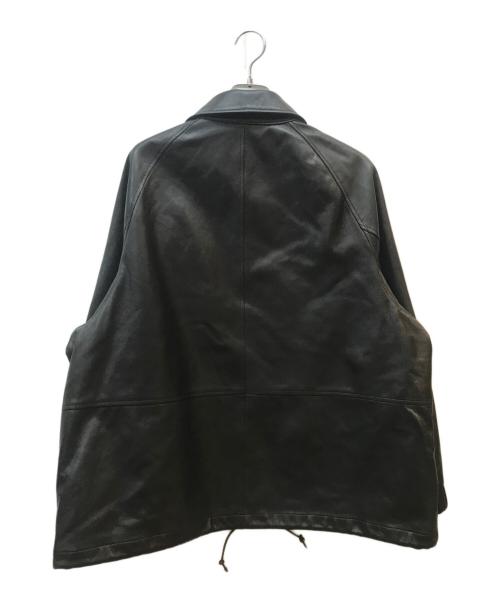 beautiful people（ビューティフルピープル）beautiful people (ビューティフルピープル) LAMB LEATHER COACH JACKET ブラック サイズ:36の古着・服飾アイテム
