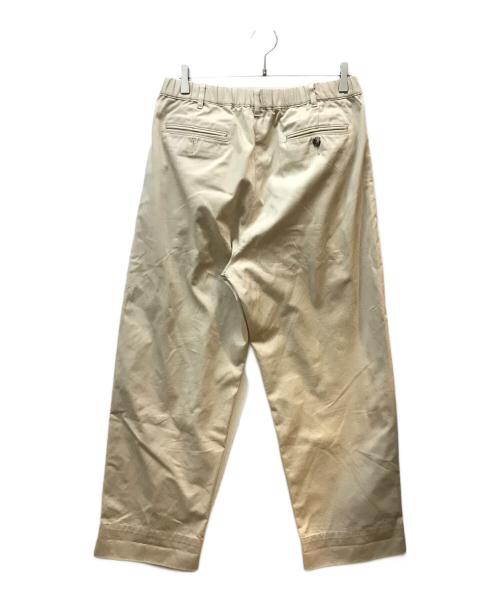 TapWater（タップウォーター）TapWater (タップウォーター) Cotton Chino Tuck Trousers ベージュ サイズ:36の古着・服飾アイテム