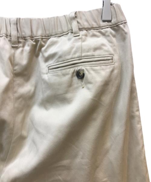 TapWater（タップウォーター）TapWater (タップウォーター) Cotton Chino Tuck Trousers ベージュ サイズ:36の古着・服飾アイテム