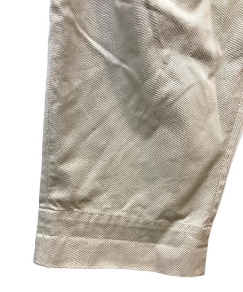 TapWater（タップウォーター）TapWater (タップウォーター) Cotton Chino Tuck Trousers ベージュ サイズ:36の古着・服飾アイテム