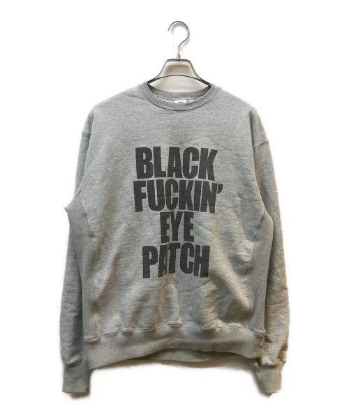 THE BLACK EYE PATCH（ブラックアイパッチ）THE BLACK EYE PATCH (ブラックアイパッチ) BFEP CREW SWEAT グレー サイズ:Mの古着・服飾アイテム