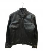 Schottショット）の古着「裏ボアシングルライダースジャケット」｜ブラック