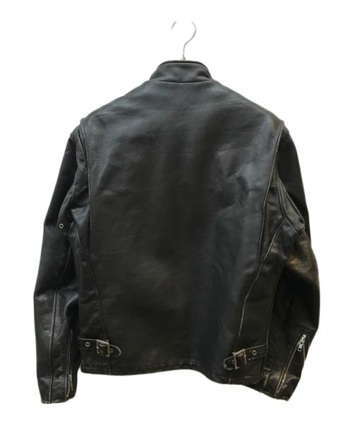 Schott（ショット）Schott (ショット) 裏ボアシングルライダースジャケット ブラック サイズ:38の古着・服飾アイテム