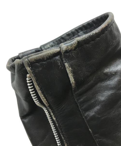 Schott（ショット）Schott (ショット) 裏ボアシングルライダースジャケット ブラック サイズ:38の古着・服飾アイテム