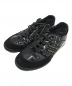 LOUIS VUITTONルイ ヴィトン）の古着「ロゴテープスニーカー」｜ブラック