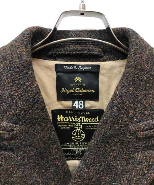 NIGEL CABOURN（ナイジェルケーボン）NIGEL CABOURN (ナイジェルケーボン) 1940's DB JACKET Harris Tweed ブラウン サイズ:SIZE 48の古着・服飾アイテム