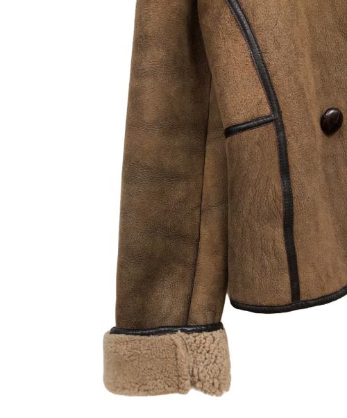 MAX MARA WEEKEND LINE（マックスマーラウイークエンドライン）MAX MARA WEEKEND LINE (マックスマーラウイークエンドライン) ムートンハーフコート ブラウン サイズ:42の古着・服飾アイテム