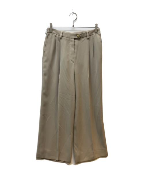HERMES（エルメス）HERMES (エルメス) アーカイブタックワイドパンツ ベージュ サイズ:SIZE 40の古着・服飾アイテム