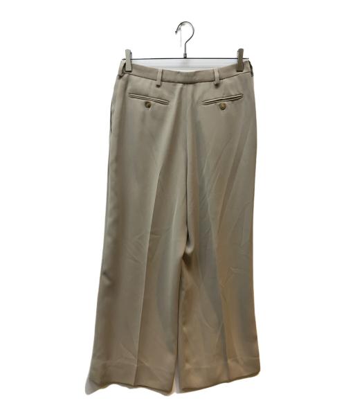 HERMES（エルメス）HERMES (エルメス) アーカイブタックワイドパンツ ベージュ サイズ:SIZE 40の古着・服飾アイテム
