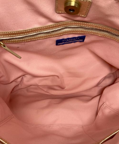 BURBERRY BLUE LABEL（バーバリー ブルー レーベル）BURBERRY BLUE LABEL (バーバリー ブルー レーベル) ショルダーバッグ ベージュの古着・服飾アイテム