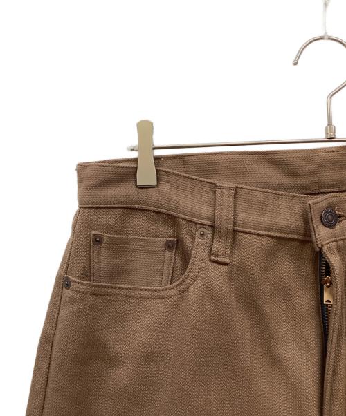 THE FLAT HEAD（ザ・フラットヘッド）THE FLAT HEAD (ザ・フラットヘッド) LOT2104 コットンピケパンツ ブラウン サイズ:SIZE 34の古着・服飾アイテム