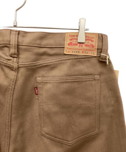 THE FLAT HEAD（ザ・フラットヘッド）THE FLAT HEAD (ザ・フラットヘッド) LOT2104 コットンピケパンツ ブラウン サイズ:SIZE 34の古着・服飾アイテム