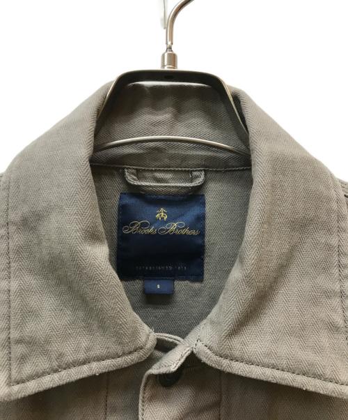 BROOKS BROTHERS（ブルックスブラザーズ）BROOKS BROTHERS (ブルックスブラザーズ) ヘリンボーンストライプ チョアジャケット ブラウン サイズ:Ｓの古着・服飾アイテム