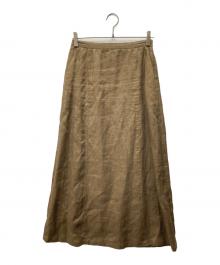 JOURNAL STANDARD（ジャーナルスタンダード）の古着「Northernリネンストレートスカート」｜オリーブ