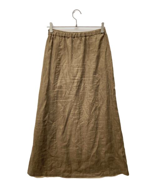 JOURNAL STANDARD（ジャーナルスタンダード）JOURNAL STANDARD (ジャーナルスタンダード) Northernリネンストレートスカート オリーブ サイズ:38の古着・服飾アイテム