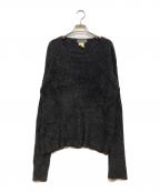Yohji Yamamoto pour hommeヨウジヤマモト プールオム）の古着「アーカイブシャギーリブカットソー」｜ブラック