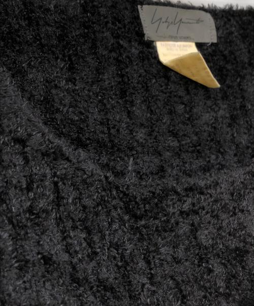 Yohji Yamamoto pour homme（ヨウジヤマモト プールオム）Yohji Yamamoto pour homme (ヨウジヤマモト プールオム) アーカイブシャギーリブカットソー ブラック サイズ:記載無しの古着・服飾アイテム