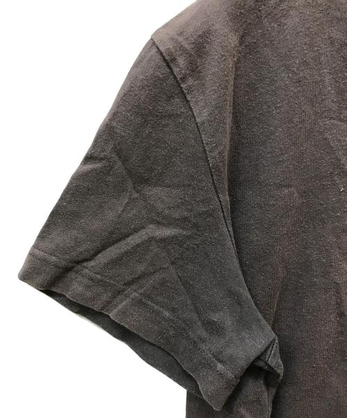 OFFWHITE（オフホワイト）OFFWHITE (オフホワイト) MIDNIGHT STUDIOS (ミッドナイト スタジオ) スプリットデザインTシャツ ブラウン×ブラック サイズ:Sの古着・服飾アイテム