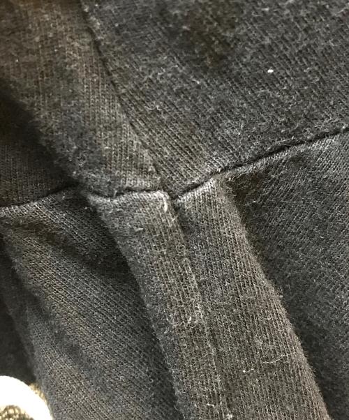 OFFWHITE（オフホワイト）OFFWHITE (オフホワイト) MIDNIGHT STUDIOS (ミッドナイト スタジオ) スプリットデザインTシャツ ブラウン×ブラック サイズ:Sの古着・服飾アイテム