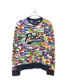 POLO RALPH LAUREN（ポロ・ラルフローレン）の古着「ペナントワッペンスウェット」｜マルチカラー
