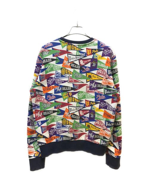 POLO RALPH LAUREN（ポロ・ラルフローレン）POLO RALPH LAUREN (ポロ・ラルフローレン) ペナントワッペンスウェット マルチカラー サイズ:Mの古着・服飾アイテム