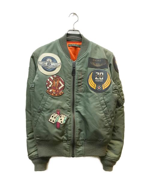 AVIREX（アヴィレックス）AVIREX (アヴィレックス) TOP GUN MA-1フライトジャケット オリーブ サイズ:Mの古着・服飾アイテム