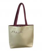 PRADAプラダ）の古着「型抜きロゴトートバッグ」｜ホワイト
