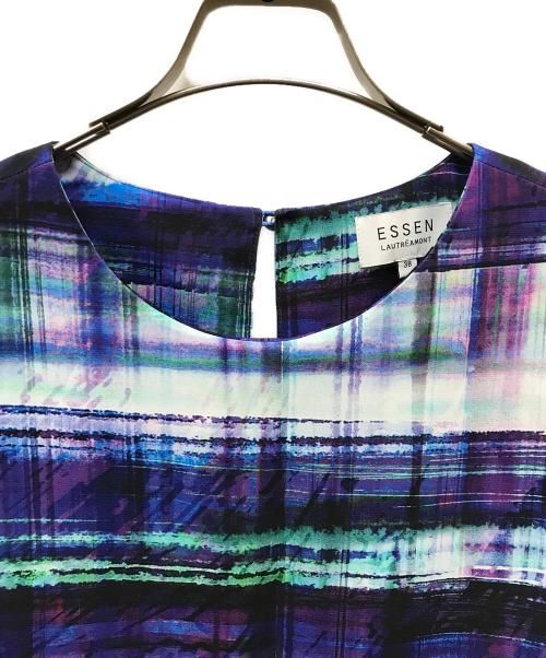 ESSEN .LAUTREAMONT（エッセン.ロートレアモン）ESSEN .LAUTREAMONT (エッセン.ロートレアモン) ノースリーブワンピース パープル サイズ:38の古着・服飾アイテム