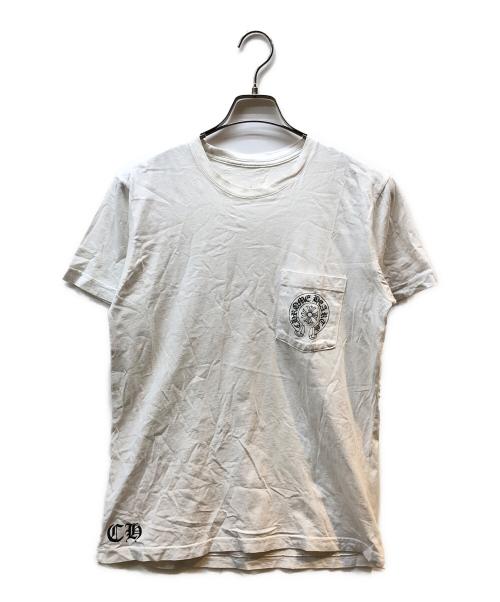 CHROME HEARTS（クロムハーツ）CHROME HEARTS (クロムハーツ) Multi Back Logo S/S Pocket tee ホワイト サイズ:Mの古着・服飾アイテム