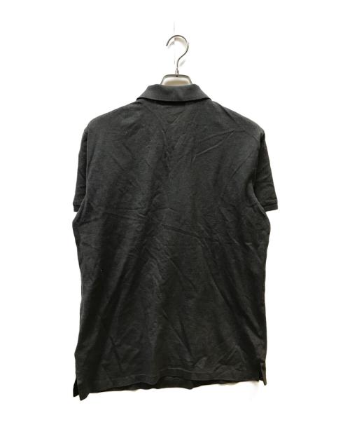 RALPH LAUREN Purple Label（ラルフ ローレン パープル レーベル）RALPH LAUREN PURPLE LABEL (ラルフ ローレン パープル レーベル) ベア刺繍ポロシャツ グレー サイズ:Mの古着・服飾アイテム