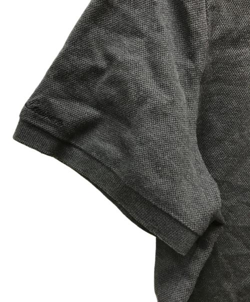 RALPH LAUREN Purple Label（ラルフ ローレン パープル レーベル）RALPH LAUREN PURPLE LABEL (ラルフ ローレン パープル レーベル) ベア刺繍ポロシャツ グレー サイズ:Mの古着・服飾アイテム