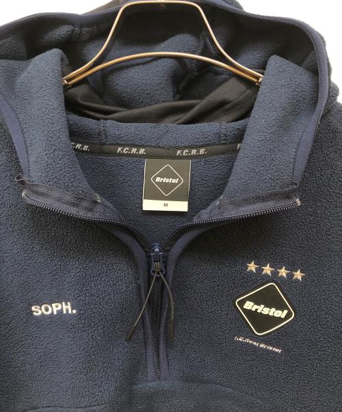 F.C.R.B.（エフシーレアルブリストル）F.C.R.B. (エフシーレアルブリストル) POLARTEC FLEECE HALF ZIP GAITER HOODY ネイビー サイズ:Mの古着・服飾アイテム