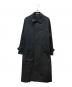 AURALEE（オーラリー）の古着「Finx Hard Twist Gabardine Soutien Collar Coat」｜ブラック