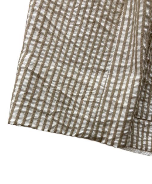 LANVIN COLLECTION（ランバンコレクション）LANVIN COLLECTION (ランバンコレクション) シアサッカーストライプジャケット ベージュ サイズ:42の古着・服飾アイテム