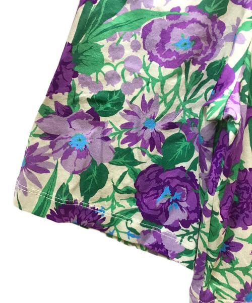 Max Mara WEEK END LINE（マックスマーラ ウイークエンドライン）MAX MARA WEEK END LINE (マックスマーラ ウイークエンドライン) フラワープリントカットソーワンピース パープル サイズ:Mの古着・服飾アイテム