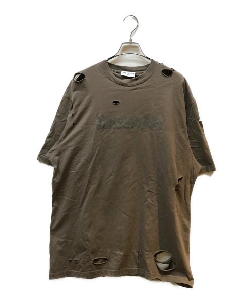 BALENCIAGA（バレンシアガ）BALENCIAGA (バレンシアガ) Caps Destroyed Flatground ブラウン サイズ:XSの古着・服飾アイテム