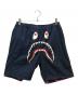 A BATHING APE（ア ベイシング エイプ）の古着「Camo Shark Reversible Shorts」｜パープル